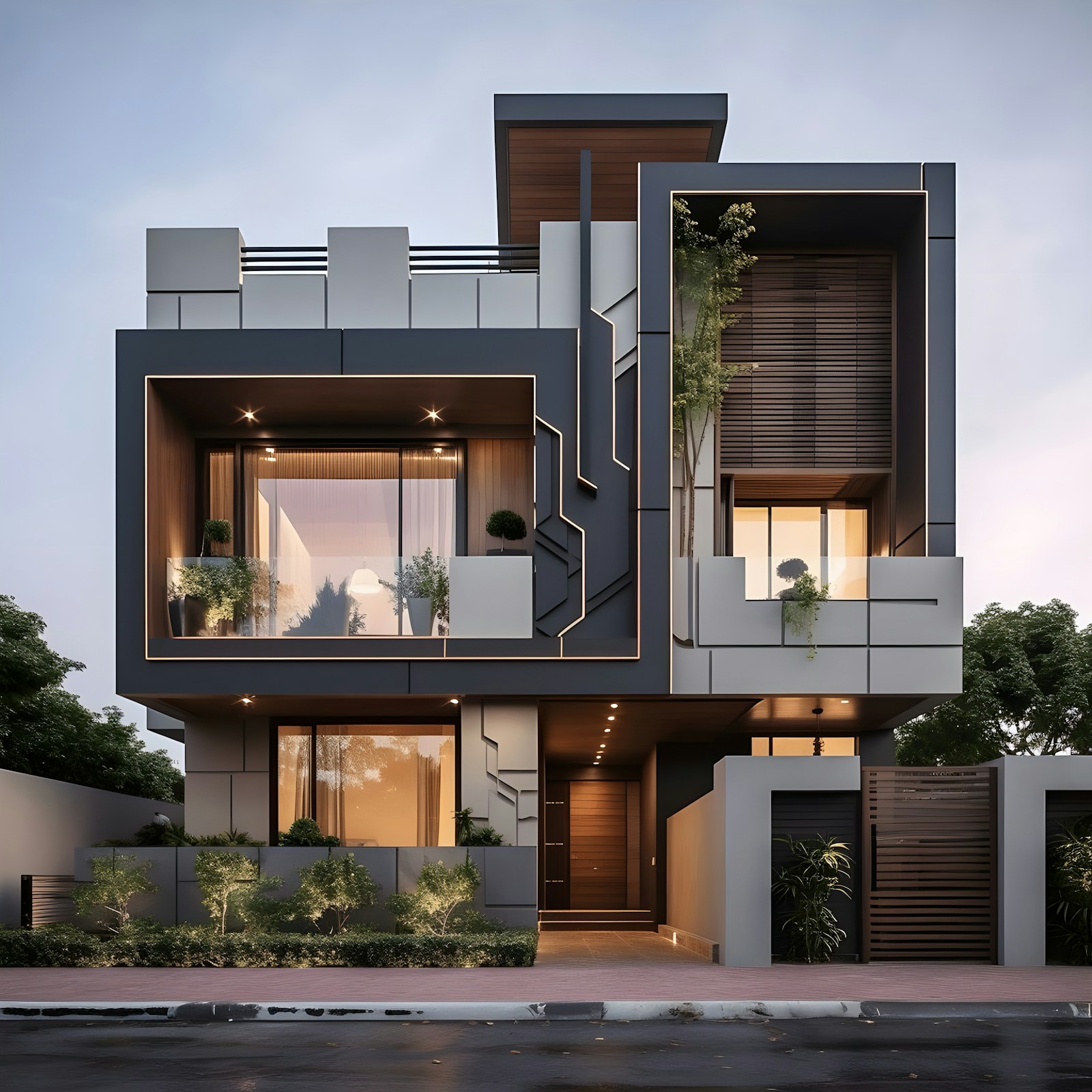 Casa contemporánea, fotografía ilustrativa